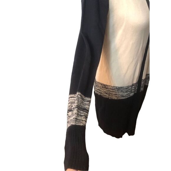 Narcisco Rodriguez Colorblock Turtleneck Sweater Dress Black Cream Size Large - Picture 9 of 13